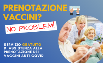 Nasce lo sportello “Prenotazione Vaccini No Problem”