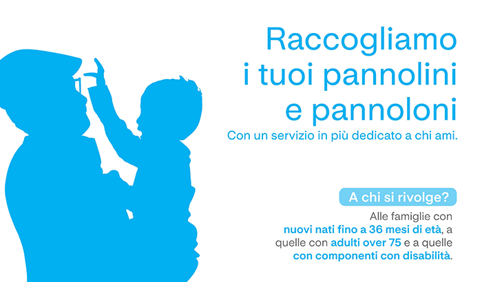 Raccolta gratuita a domicilio pannolini e pannoloni